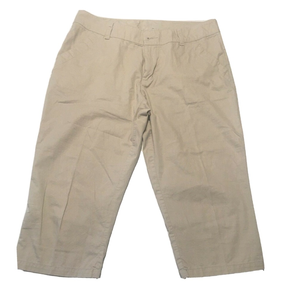 Columbia Pants Capri Womens‎ 10 Beige Fishing Hiking Casual Ladies